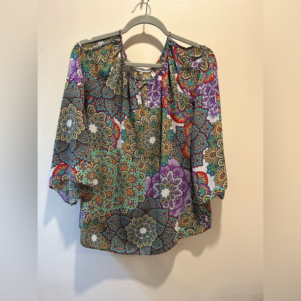 Sioni Colorful Floral Blouse